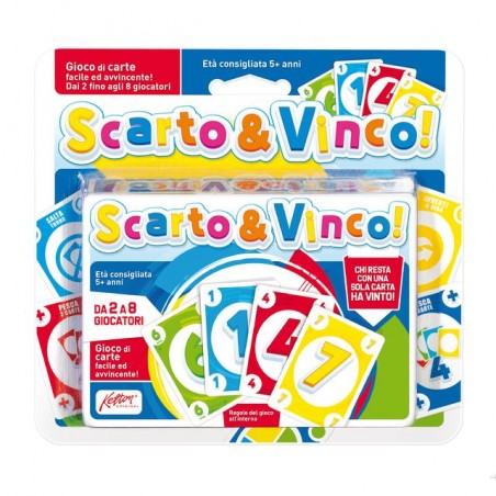 INGROSSO GIOCATTOLI GIOCO CARTE SCARTO & VINCO IN BLISTER 8004817105523 GIOCHI E GIOCATTOLI GIOCHI DI CARTE