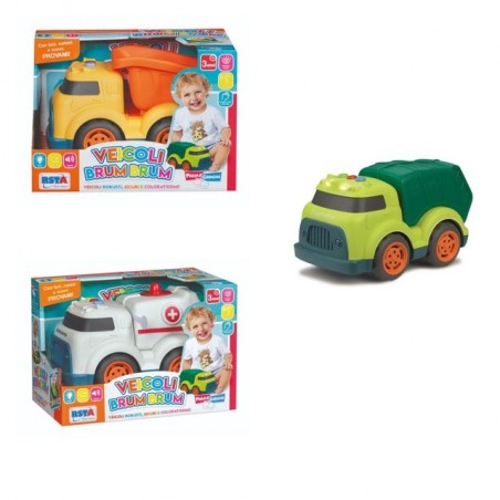 INGROSSO MODELLINO VEICOLI BRUM BRUM PRIMIGIOCHI LU/SU 3ASS 8004817115065 MACCHININE MODELLINI AUTO