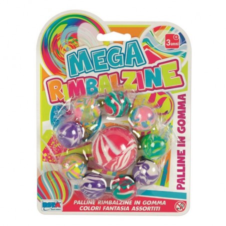 INGROSSO GIOCATTOLI PALLINE RIMBALZINE IN GOMMA BL. 10PZ 8004817115706 EDICOLA GIOCHI DA EDICOLA