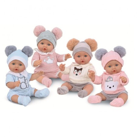 INGROSSO BAMBOLA BEBE VERISSIMO 30 CM 4ASS PONPON 8004817115720 BAMBOLE E ACCESSORI BAMBOLE ECONOMICHE