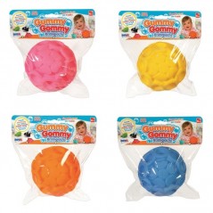 INGROSSO GIOCATTOLI GUMMY GOMMY PALLA PVC 4 COLORI ASS. 8004817117687 GOMMOSI PER BIMBI BUSTE VINILE PRIMA INFANZIA