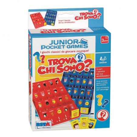 GIOCO JUNIOR POCKET TROVA CHI SONO EAN 8004817118882 INGROSSO GIOCHI DI SOCIETA