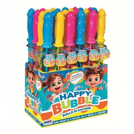 INGROSSO GIOCATTOLI BOLLE DI SAPONE CM.38 HAPPY BUBBLE (24) 8004817122971 BOLLE ACQUA BOLLE SAPONE E ACCESSORI
