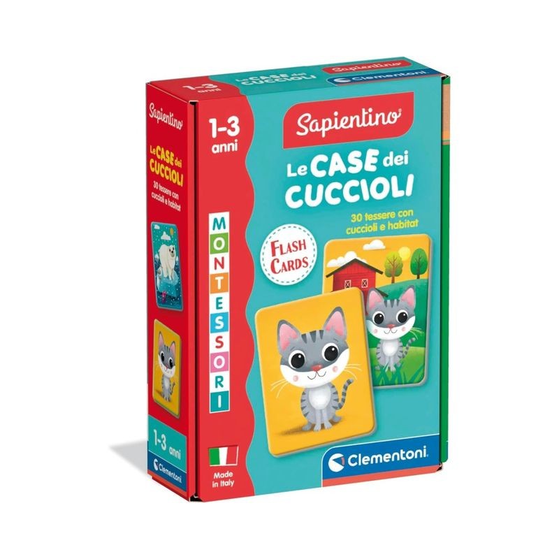 FLASHCARDS MONTESSORI CASE CUCCIOL 16832 EAN 8005125168323 INGROSSO GIOCHI CREATIVI