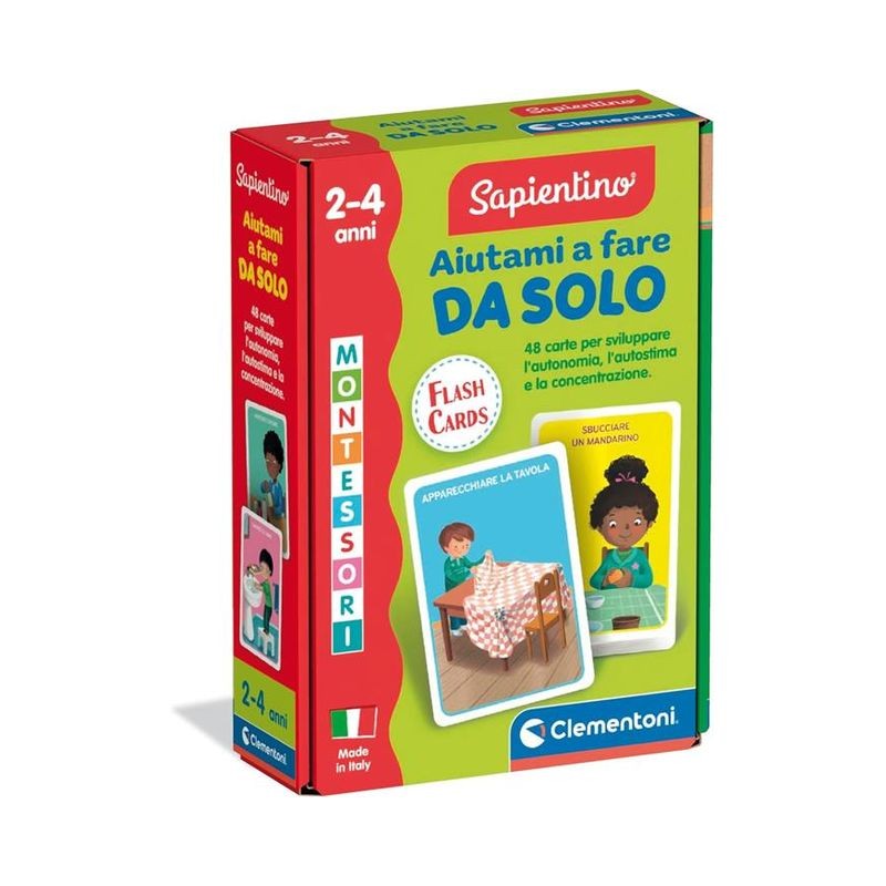 FLASHCARDS MONTESSORI DA SOLO 16834 EAN 8005125168347 INGROSSO GIOCHI CREATIVI