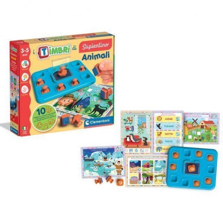 INGROSSO GIOCATTOLI DIDATTICI I TIMBRI DI SAPIENTINO ANIMALI 16887 8005125168873 GIOCHI CLEMENTONI GIOCHI SAPIENTINO
