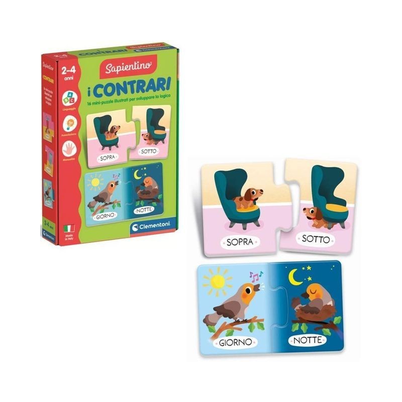 MONTESSORI I CONTRARI 16843 EAN 8005125168439 INGROSSO GIOCHI SAPIENTINO