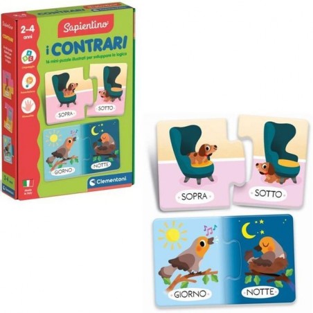 INGROSSO GIOCATTOLI MONTESSORI I CONTRARI 16843 8005125168439 GIOCHI CLEMENTONI GIOCHI SAPIENTINO