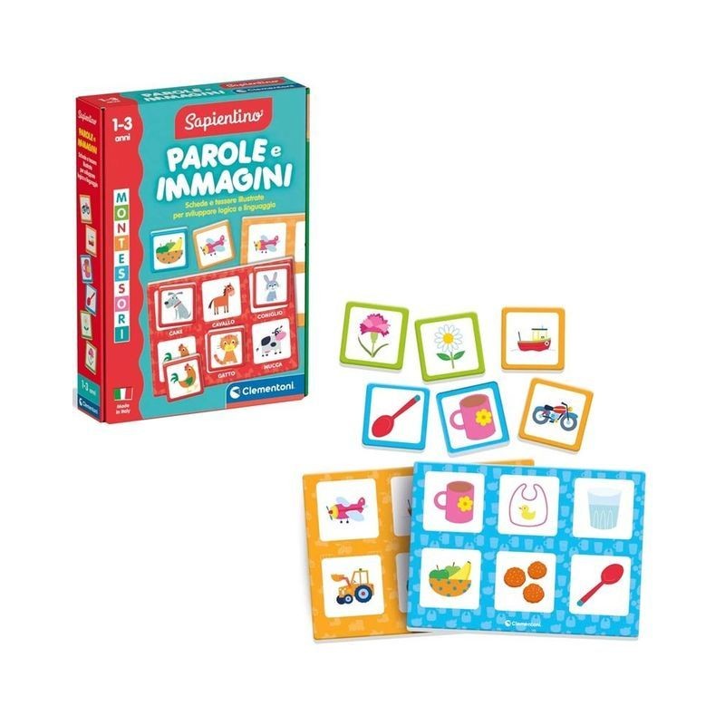 MONTESSORI PAROLE E IMMAGINI 16848 EAN 8005125168484 INGROSSO GIOCHI SAPIENTINO