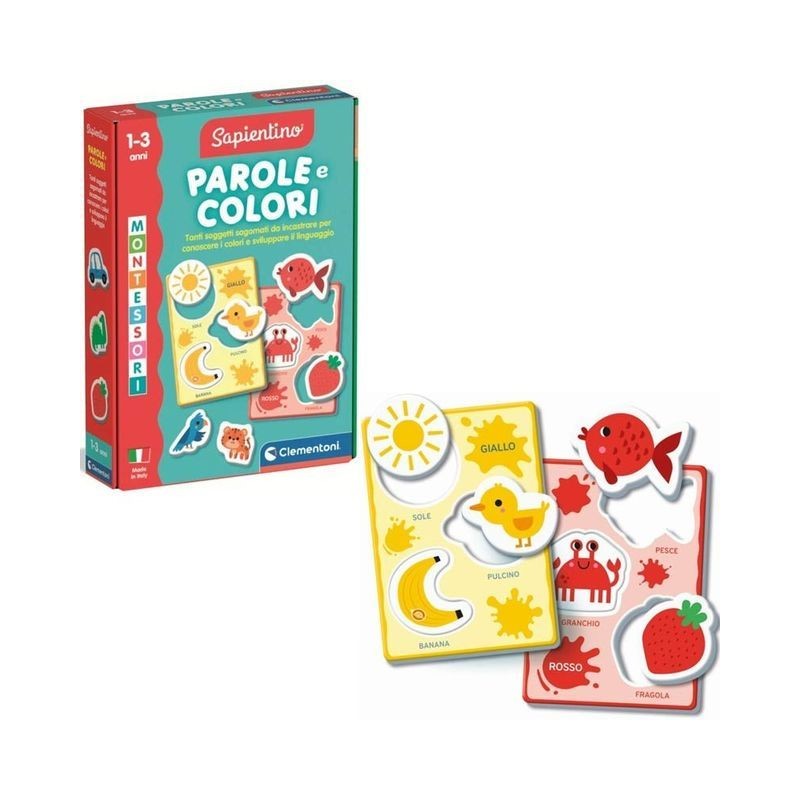 MONTESSORI PAROLE E COLORI 16849 EAN 8005125168491 INGROSSO GIOCHI SAPIENTINO
