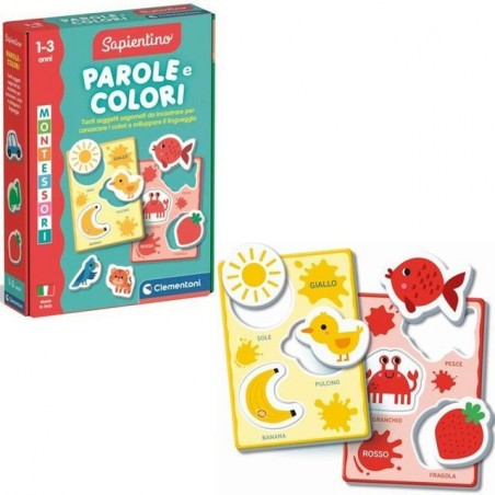 INGROSSO GIOCATTOLI MONTESSORI PAROLE E COLORI 16849 8005125168491 GIOCHI CLEMENTONI GIOCHI SAPIENTINO