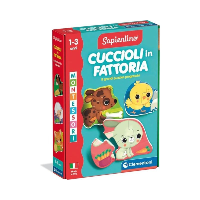 MONTESSORI BABY CUCCIOLI FATTORIA 16850 EAN 8005125168507 INGROSSO GIOCHI SAPIENTINO