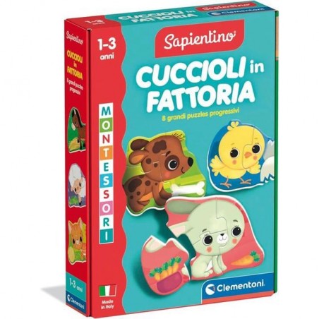 INGROSSO GIOCATTOLI MONTESSORI BABY CUCCIOLI FATTORIA 16850 8005125168507 GIOCHI CLEMENTONI GIOCHI SAPIENTINO
