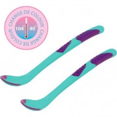 INGROSSO PUERICULTURA SET 2 CUCCHIAI SILICONE C/SENSORE CALORE 3662332013980 PRODOTTI PUERICOLTURA ARTICOLI PER LA PAPPA