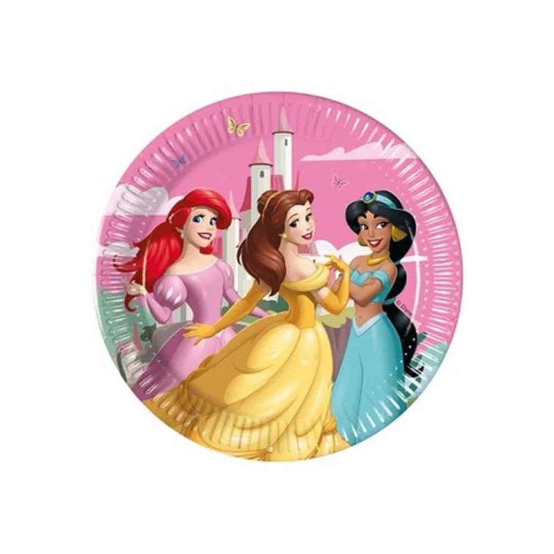 PIATTO PIANO CM.20 PZ.8 N.G. PRINCESS EAN 5201184972540 INGROSSO PIATTI PER COMPLEANNI
