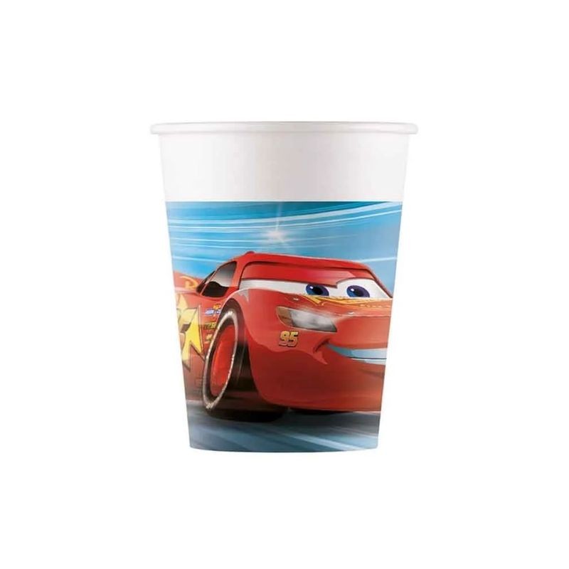 BICCHIERI CARTA 200ML 8PZ CARS VICTORY EAN 5201184972854 INGROSSO BICCHIERI PER COMPLEANNI