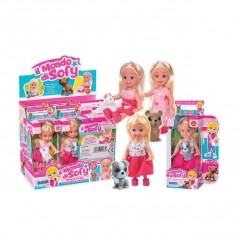 BAMBOLA IL MONDO DI SOFY 12 CM E CUCCIOL EAN 8004817104632 INGROSSO BAMBOLE ECONOMICHE
