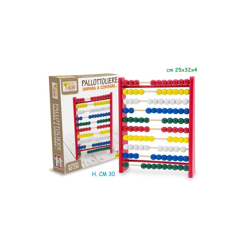 PALLOTTOLIERE 30X25X6CM - FATTO DI LEGNO EAN  INGROSSO GIOCHI IN LEGNO