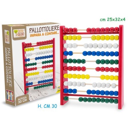 PALLOTTOLIERE 30X25X6CM - FATTO DI LEGNO EAN  INGROSSO GIOCHI IN LEGNO