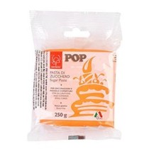 INGROSSO PASTA DI ZUCCHERO POP 250GR ARANCIO PAST