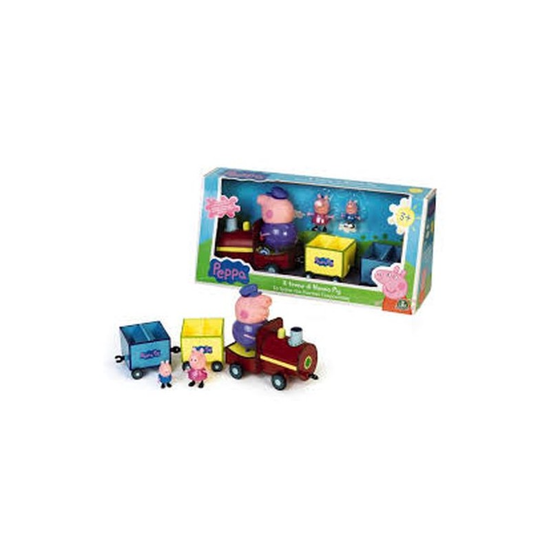 PEPPA PIG IL TRENO DI NONNO PIG C/3 PERS EAN 8005163225804 INGROSSO PLAYSET PERSONAGGI CARTOON