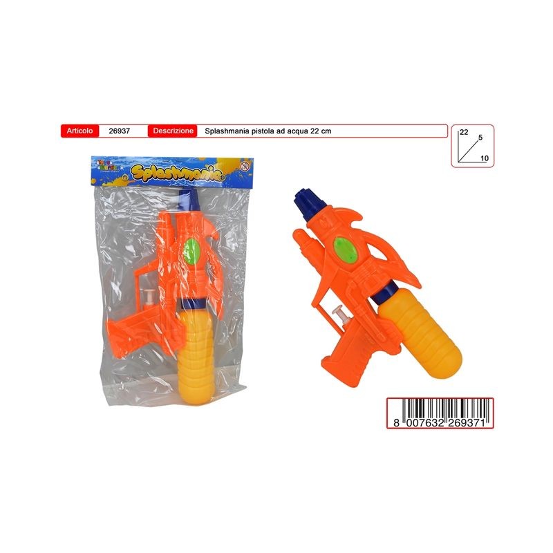 PISTOLA ACQUA A SPRUZZO 21CM EAN  INGROSSO PISTOLE ACQUA E SPRUZZATORI