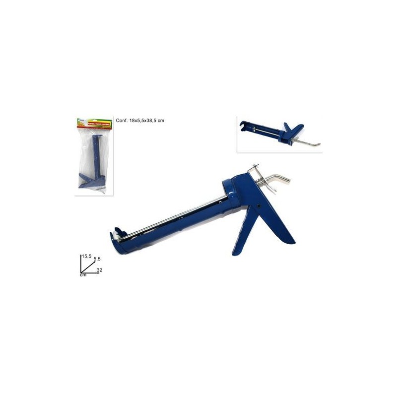 PISTOLA TUBO SILICONE METALLO EAN 8034048013298 INGROSSO ARNESI LAVORO E ACCESSORI