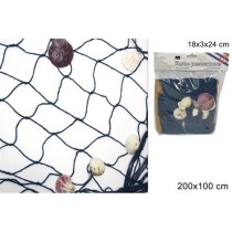 INGROSSO RETE PESCATORE C/CONCHIGLIE 100X200
