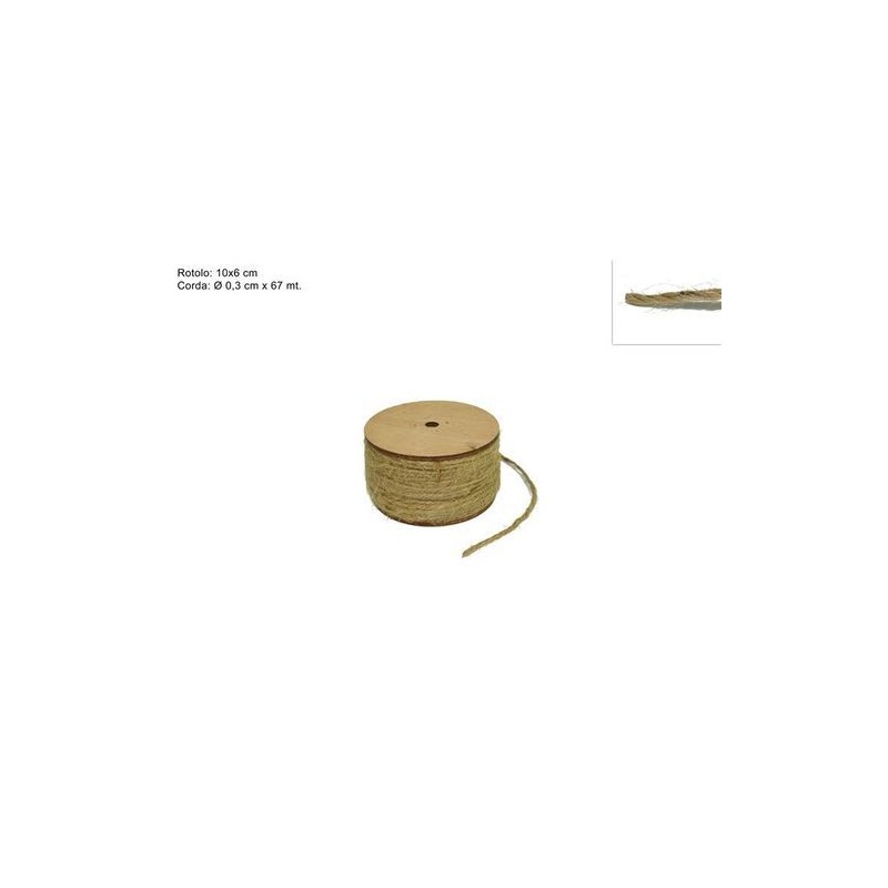 ROTOLO CORDA 67MT-D 0.3CM ART.RY15595 EAN 8033113530364 INGROSSO CORDE E FASCETTE