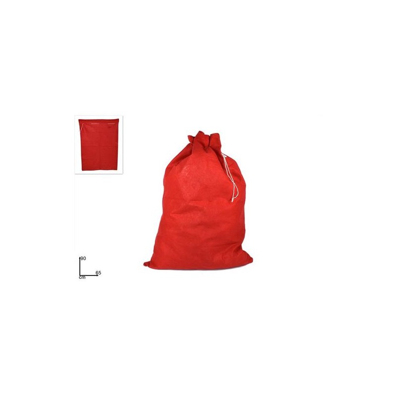 SACCO REGALI DI BABBO NATALE 65X90 CM EAN 8033113931970 INGROSSO COSTUME BABBO NATALE ADULTI