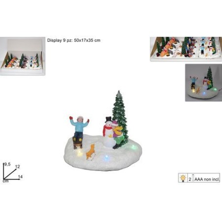 INGROSSO SCENARIO NATALIZIO C/LUCI B/O ASS