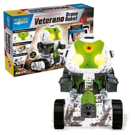INGROSSO SCIENZA HI-TECH VETERANO DRONE ROBOT 46X31X8CM TELE