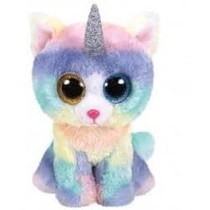 INGROSSO BEANIE BOOS 15CM HEATHER GATTO C/CORNO
