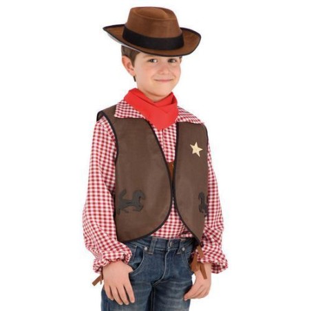 SET COW-BOY BIMBO (GILET CAPPELLO FAZZOL EAN 8004761066642 INGROSSO SET E ACCESSORI TRAVESTIMENTI