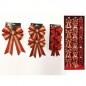 SET FIOCCHI ROSSO/ORO 3ASS IN PALBOX EAN 8015361215224 INGROSSO NASTRI NATALIZI PER ADDOBBO