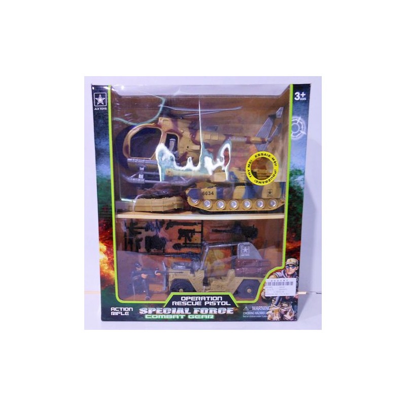 SET MILITARI 3 MEZZI EAN 8010362438580 INGROSSO GIOCATTOLI IN SCATOLA