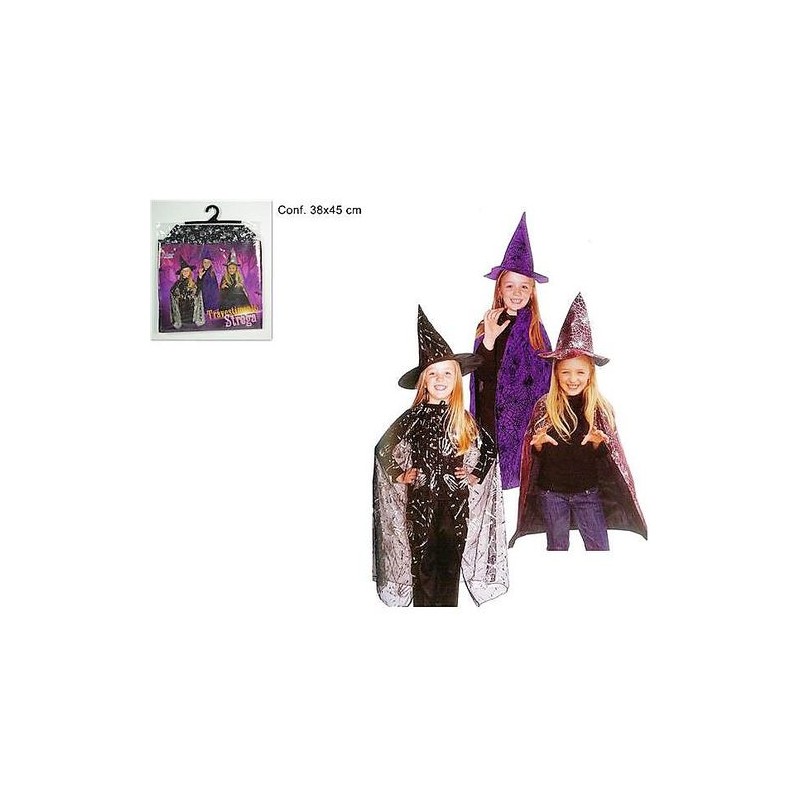 TRAVESTIMENTO STREGA BIMBA EAN 8010344985538 INGROSSO COSTUMI HALLOWEEN BAMBINA