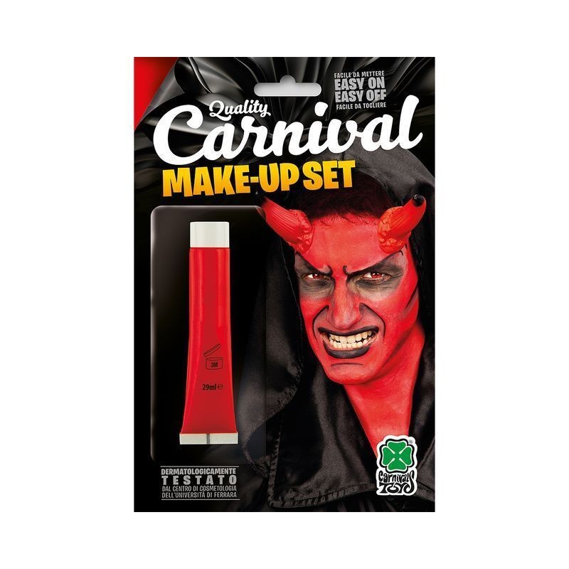 TUBETTO FONDOTINTA ROSSO ML.28,3 CA. IN BLISTER EAN  INGROSSO TRUCCHI DI CARNEVALE