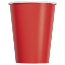 INGROSSO BICCHIERI CC.250 10PZ ROSSO