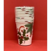 INGROSSO BICCHIERI CC.250 PZ.10 CHRISTMAS TIME