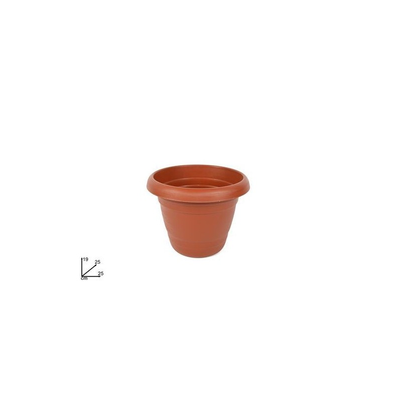 VASO PIANTA PLASTICA 25CM ART.N 3 EAN 8034048383117 INGROSSO VASI E ARTICOLI DA GIARDINO