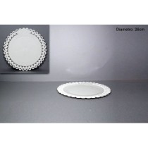 INGROSSO VASSOIO TONDO BIANCO AR