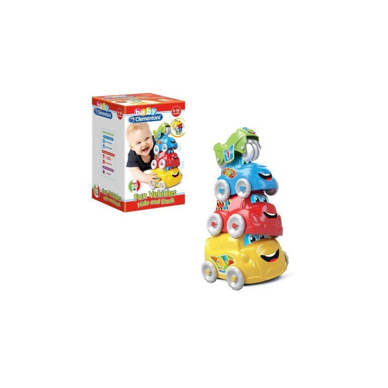 VEICOLI ATTIVITA' SCOPRI E IMPILA 4 VEICOLI EAN 8005125171118 INGROSSO GIOCHI PRIMA INFANZIA