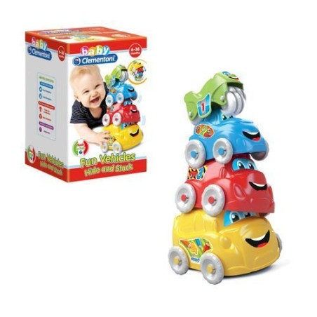 VEICOLI ATTIVITA' SCOPRI E IMPILA 4 VEICOLI EAN 8005125171118 INGROSSO GIOCHI PRIMA INFANZIA