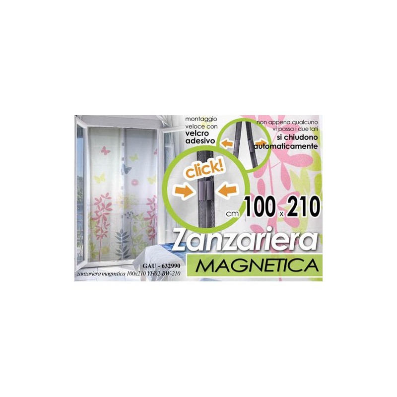ZANZARIERA MAGNETICA 100X210CM EAN 8025569632990 INGROSSO VITI E CHIODI