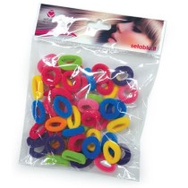 INGROSSO ELASTICI MINI BUSTA 50 PZ. COLORATI