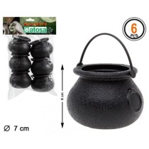 INGROSSO PENTOLA STREGHE 28X18 6 U NERO