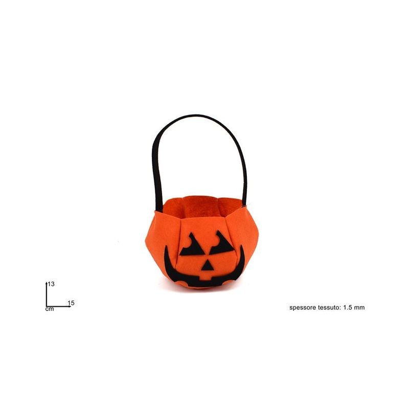 BORSA HALLOWEEN EAN 8033113704772 INGROSSO ZUCCHE HALLOWEEN E PORTA DOLCETTI