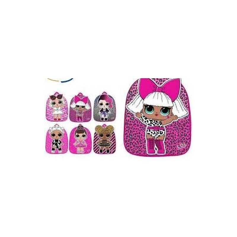 ACC. SCUOLA ZAINO OVALE 31CM LOL EAN 5201912013132 INGROSSO ZAINI SCUOLA