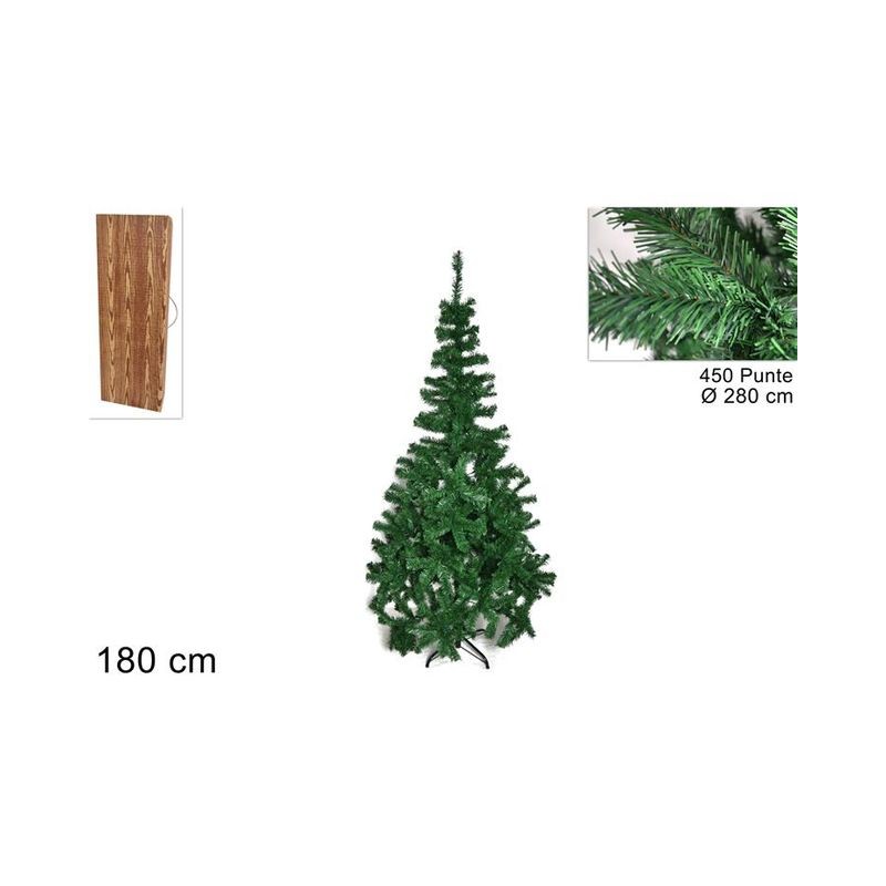 ALBERO SUPER ECO 180CM 450 PUNTE ART.PL2 EAN 8027501600043 INGROSSO ALBERI DI NATALE